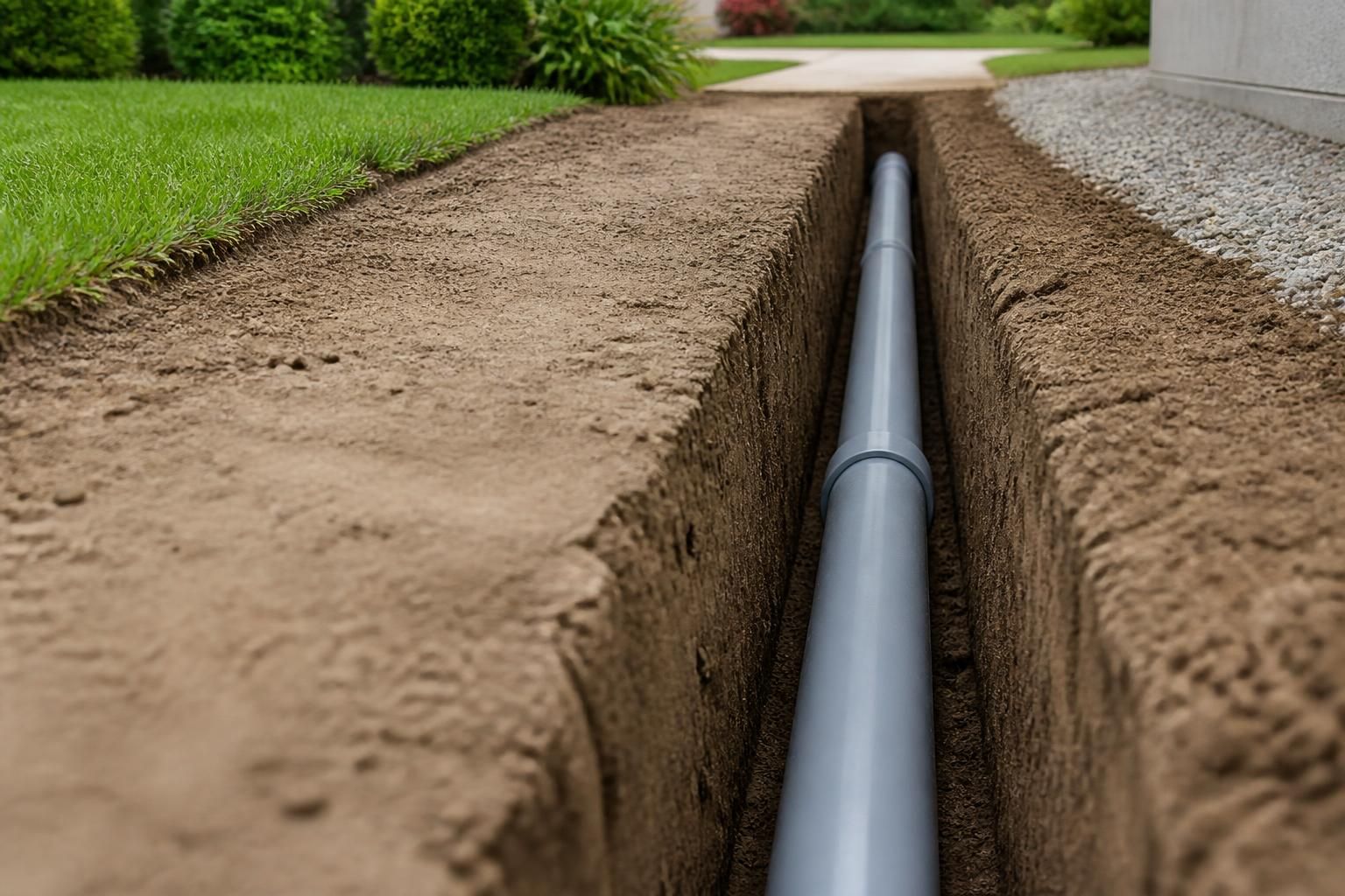 Utility Trenching by Southern Grit Dirt Works